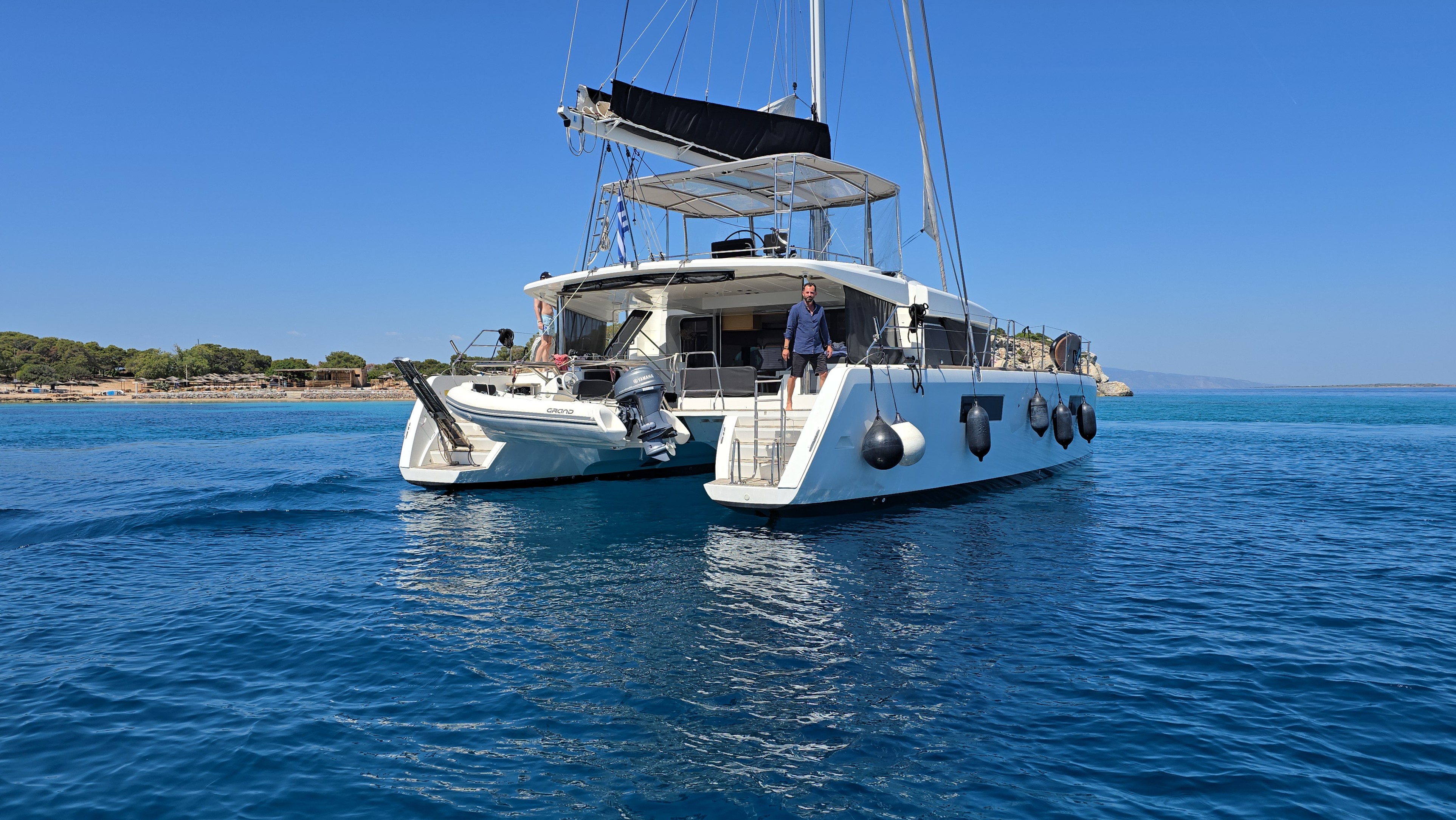 WhitePearl catamaran interior